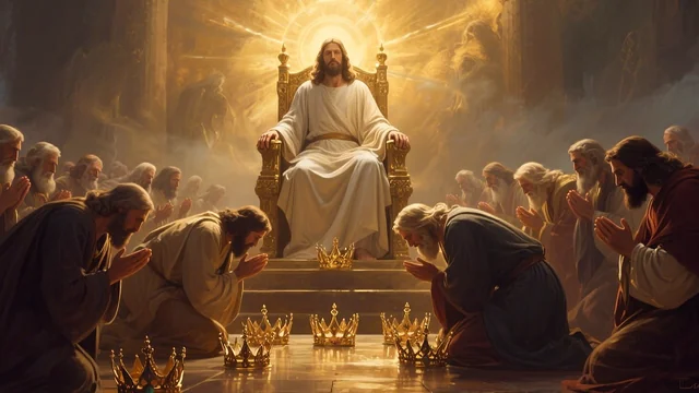 Illustration for Rev 4:10: The Bride Submit to Jesus!