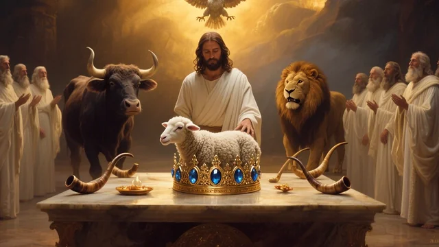 Illustration for Rev 5:6: New Earth has Come!