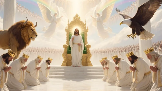 Illustration for Rev 5:11: Heaven Declare!