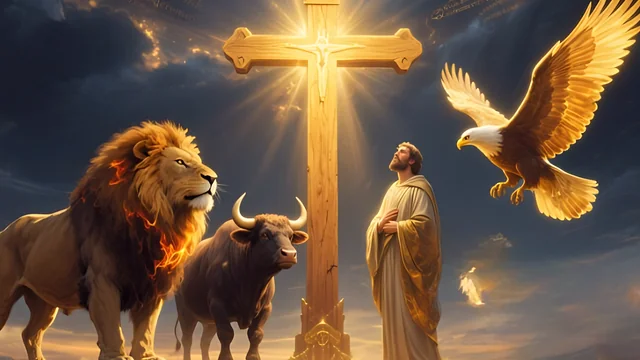 Illustration for Rev 5:14: Church with the King Eternal!