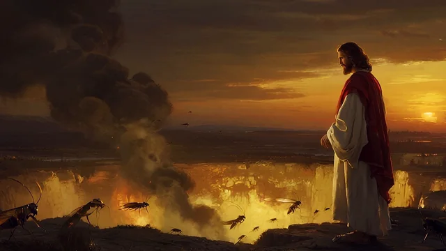 Illustration for Rev 9:3: God Glory is Out!