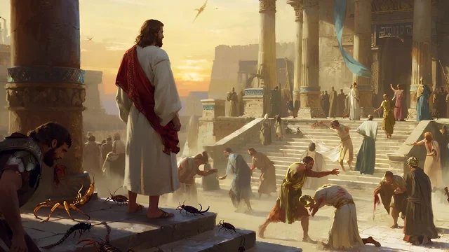 Illustration for Rev 9:5: Confront-Repent!