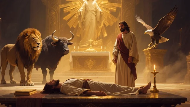 Illustration for Rev 9:13: The Word of God set in Heaven!