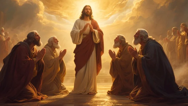Illustration for Rev 11:16: Triumphant!