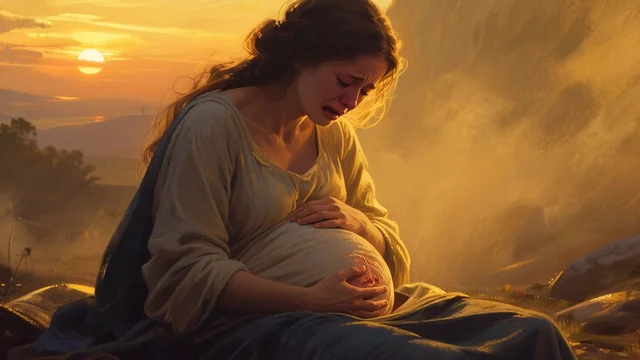 Illustration for Rev 12:2: Jesus God with Us!