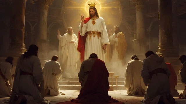 Illustration for Rev 12:11: His Blood – His Word!