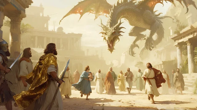 Illustration for Rev 12:13: The Son –The Church - The Enemy!