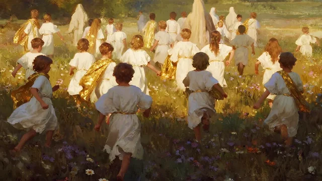 Illustration for Rev 14:4: His Sheep Follow!