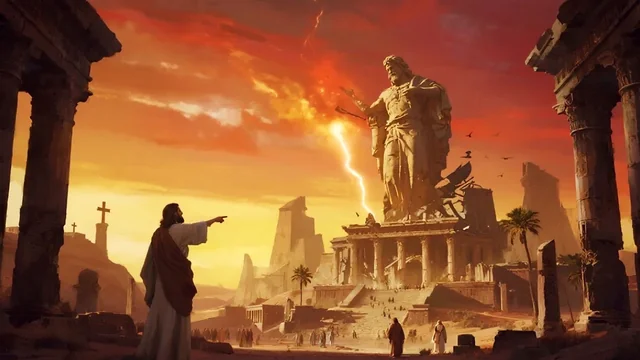 Illustration for Rev 14:8: Babylon is Fallen!