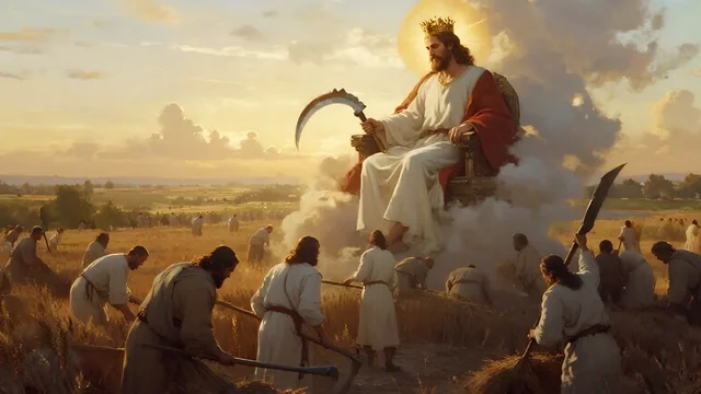 Illustration for Rev 14:15: King in Glory bring in Souls!