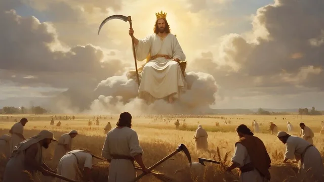 Illustration for Rev 14:16: Jesus Brings Salvation!