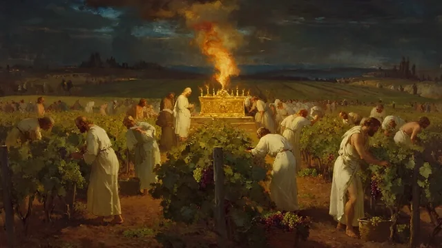 Illustration for Rev 14:18: Holy Spirit Fire on Earth!