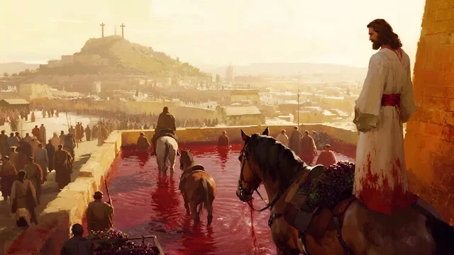 Illustration for Rev 14:20: Sufficient Blood!