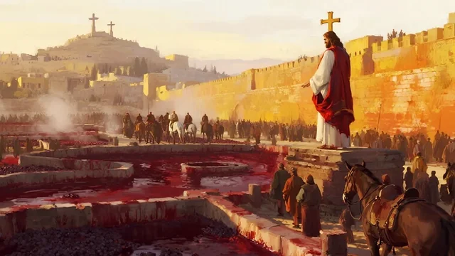 Illustration for Rev 14:20: Sufficient Blood!