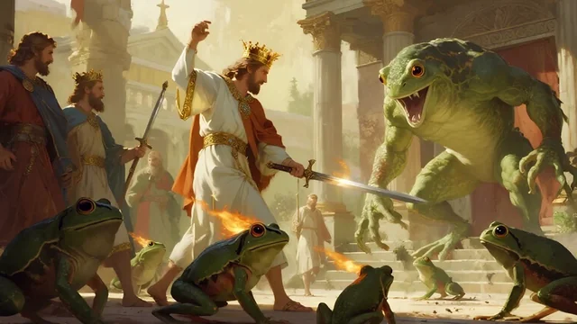 Illustration for Rev 16:14: Th Synagogue and Rome Issue – Battle Jesus!