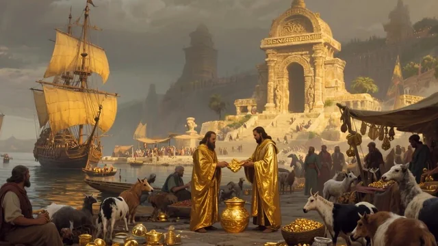 Illustration for Rev 18:3: Earth Kings Unfaithful!