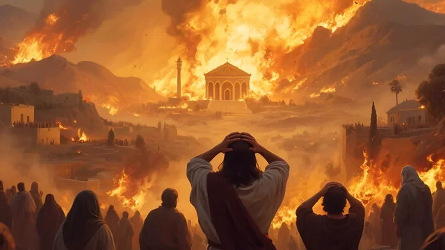 Illustration for Rev 18:10: In One Hour Judgement Came!
