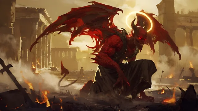 Illustration for Rev 20:7: Days with Satan
