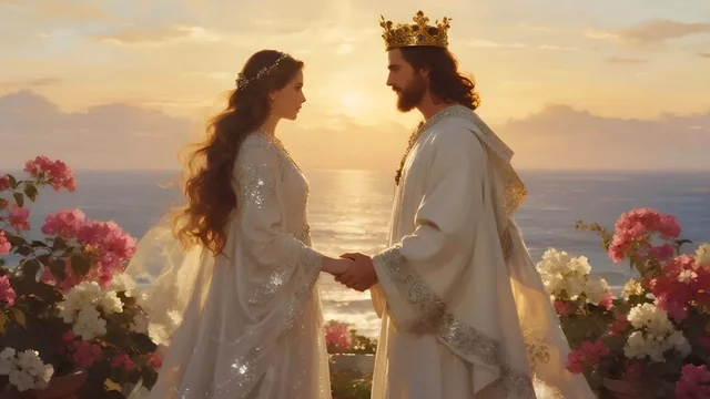Illustration for Rev 21:18: Jesus Bride Pure-Kingly like Him!